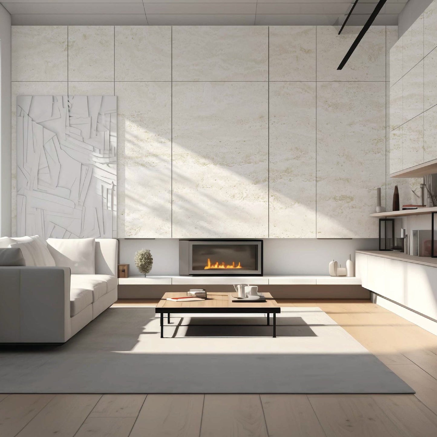 Luxaria Decor Textured Self Adhesive Vinyl Cement Series AH701 - Casa Di Vinile